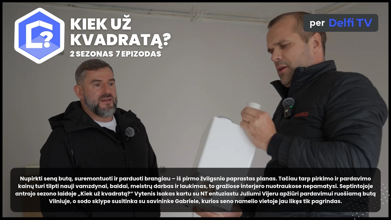 Laidos „Kiek už kvadratą?“ S02 E07 „Šykštus moka du kartus“ viršelis